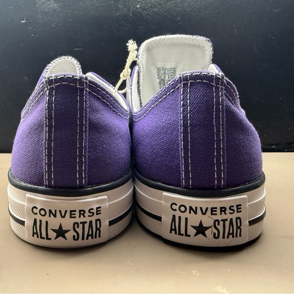 New Unisex Converse All Star Ox Low Top Electric Purple 137837F Size Men 8/W 10 - Picture 5 of 10